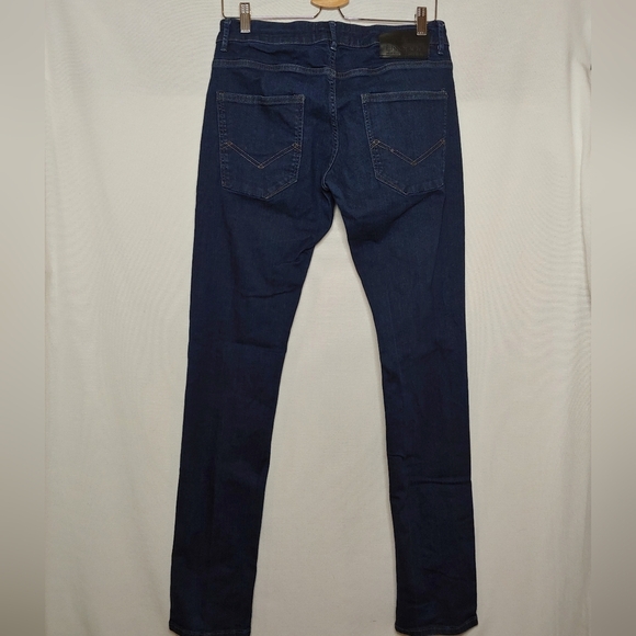 energie Saxon Skinny Jeans‎ Dark Wash 32 34 Low Waist Tight Leg Cotton Elastane - Picture 3 of 10